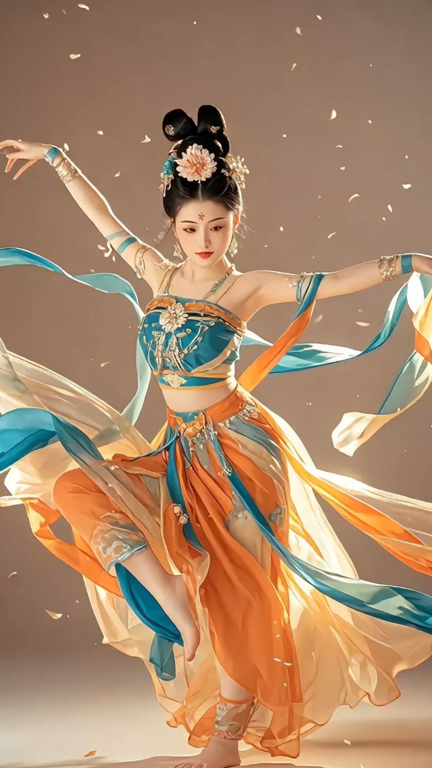 近距离观看飞天舞