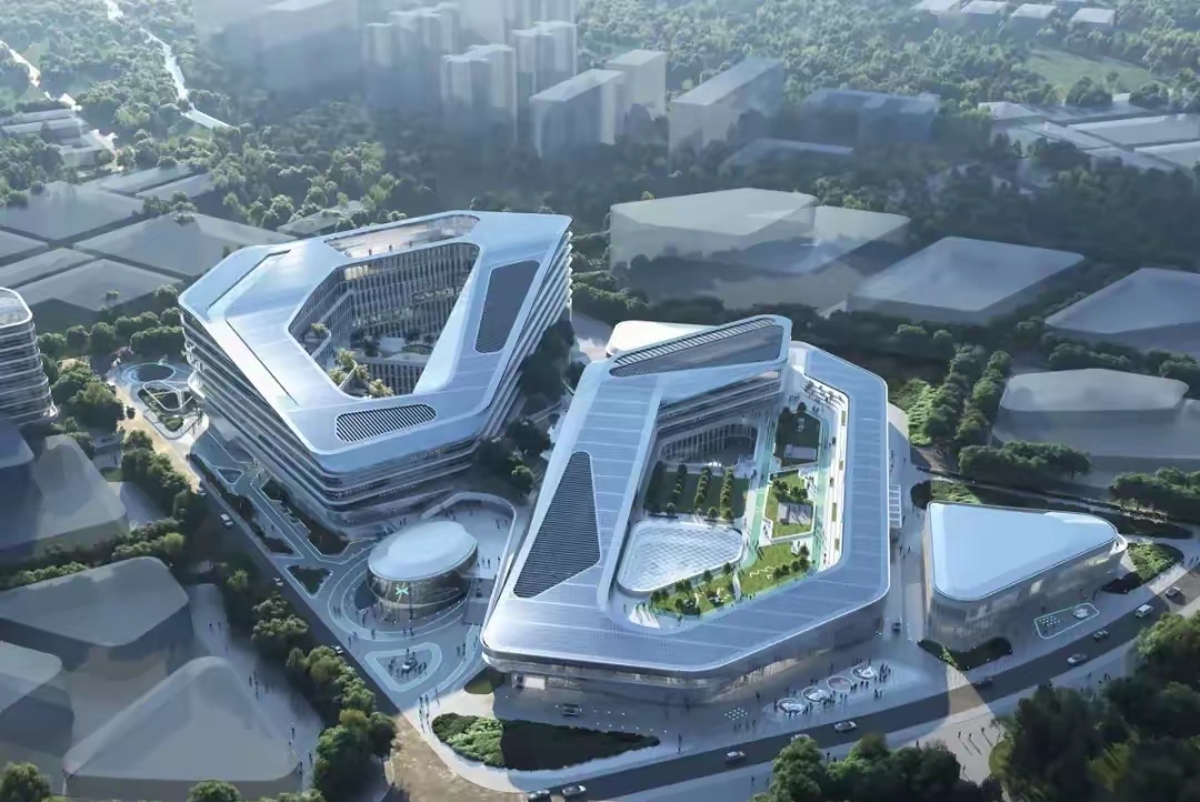 小鹏汽车新总部大楼! 算是中国车企中最漂亮的总部了!