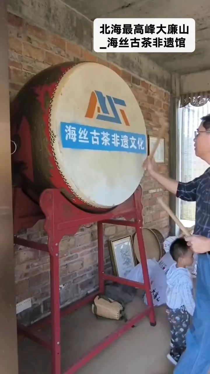 北海文史专家梁思奇游览北海最高峰大廉山,参观海丝古茶非遗馆