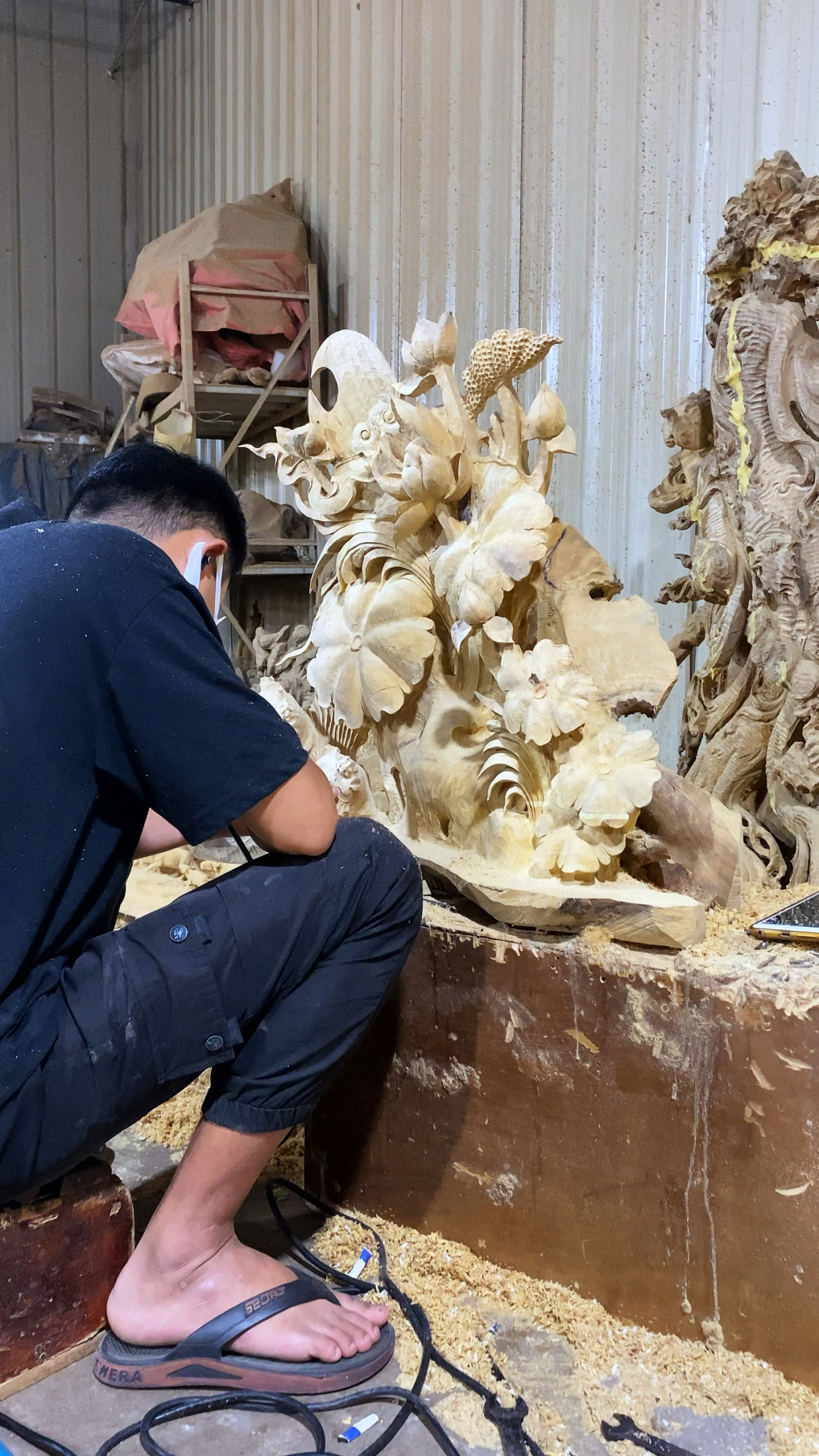 纯手工雕刻金玉满堂支持定制精品木雕摆件#工艺品摆件#纯手工雕刻