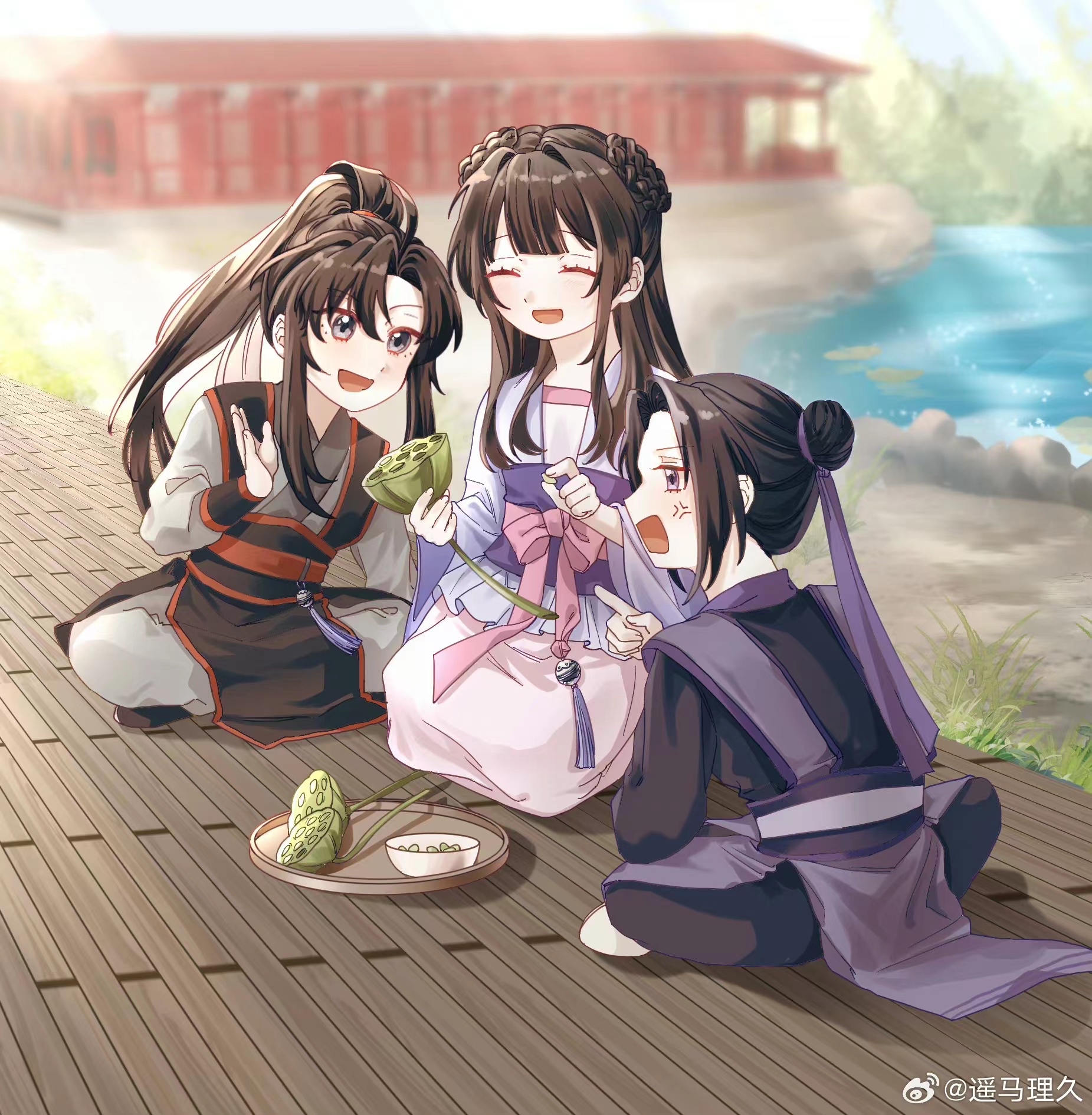 江澄:阿姐,我想吃. 江厌离:好,我剥给你. 魏无羡:师姐,我也想吃