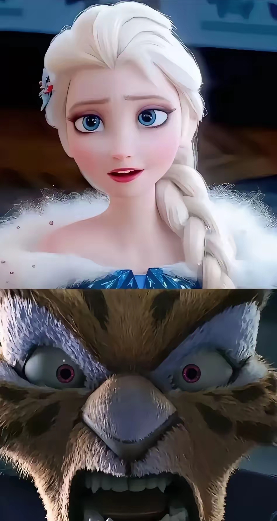 迪士尼的《冰雪奇缘》,艾莎的头发,40万根!顺滑得像德芙广告!