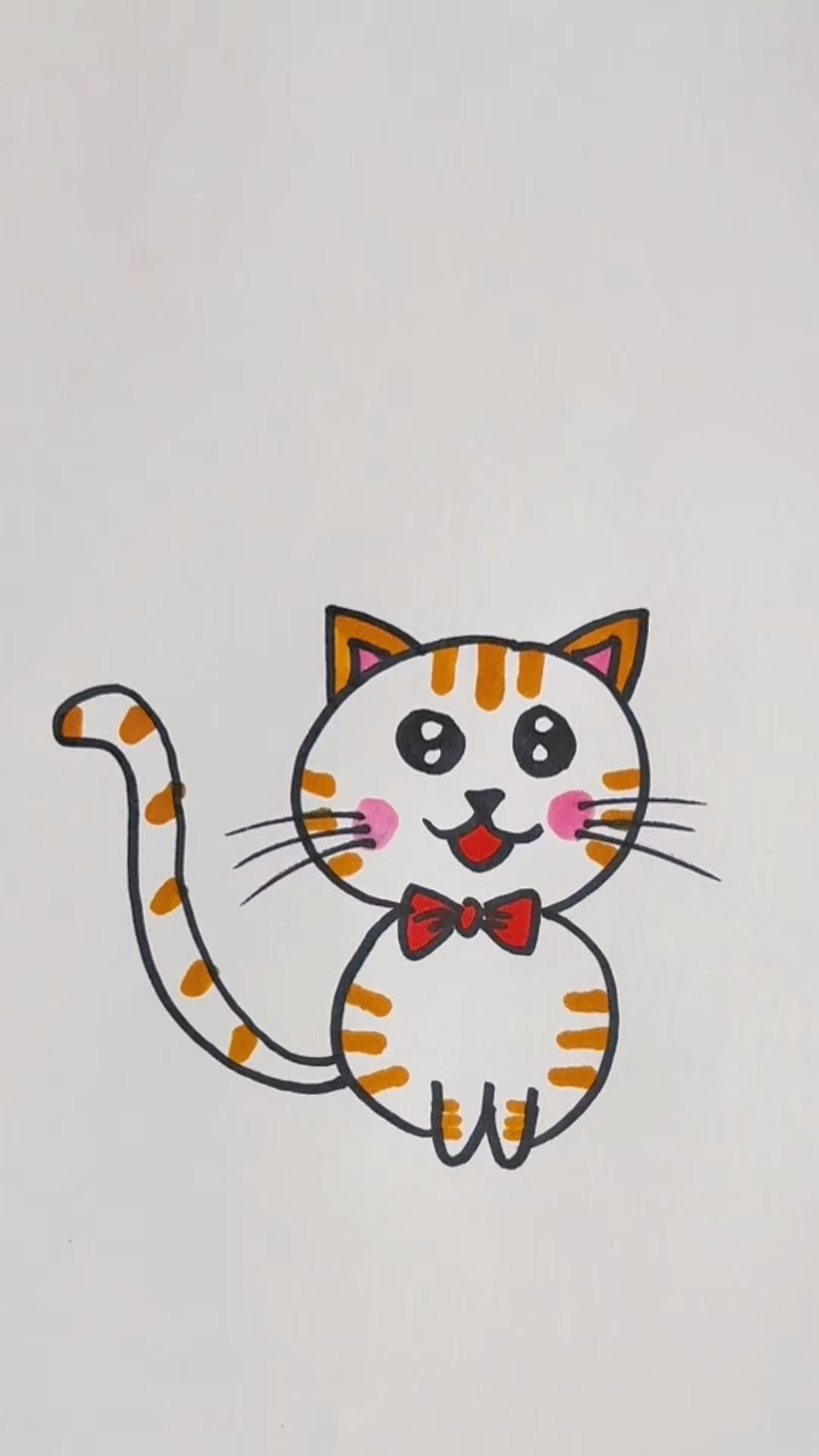 用数字3画小猫咪,一看就会!
