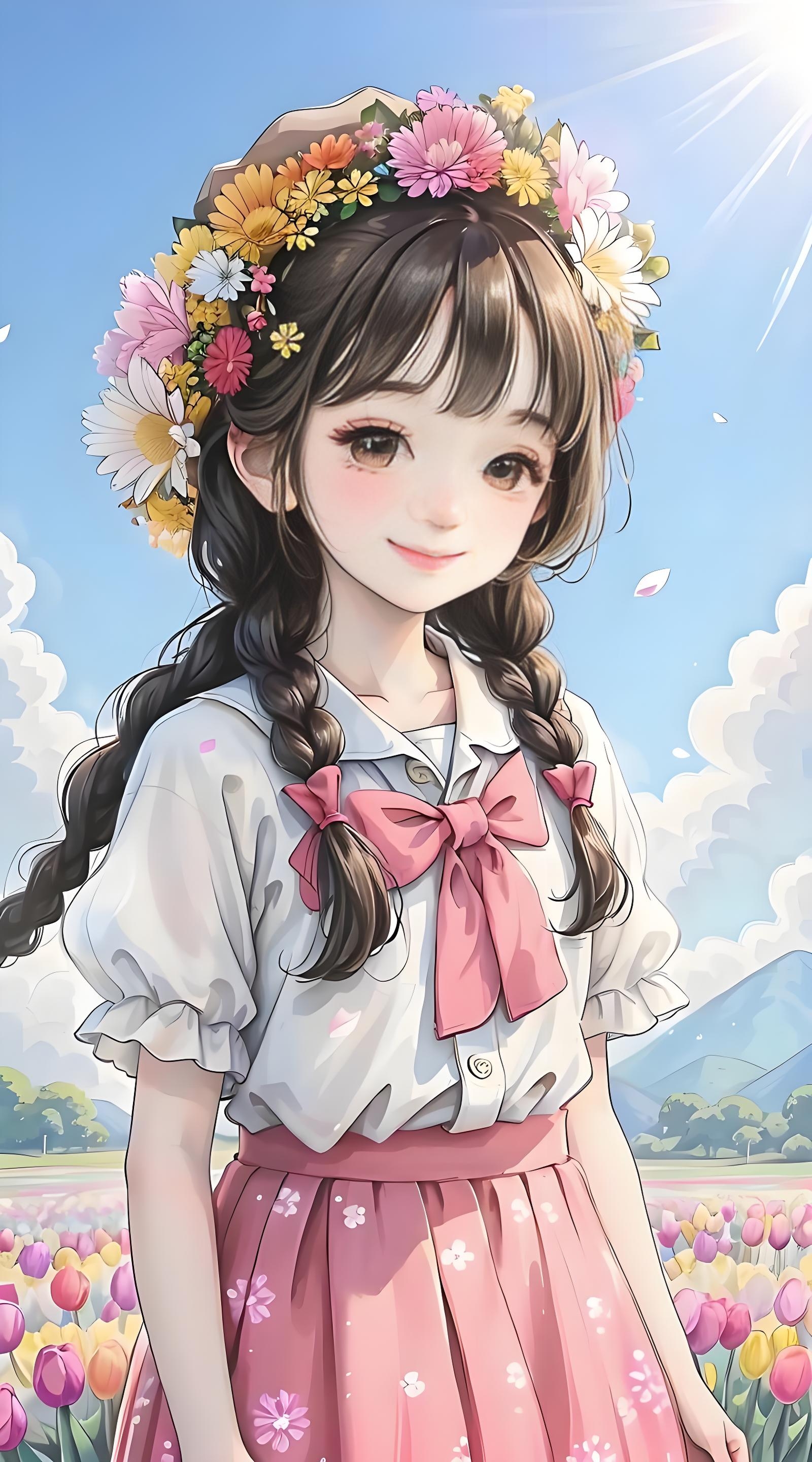 " 众人:"给我来点.我也野舭籼 女孩卡通壁纸卡通吃红薯的小女孩