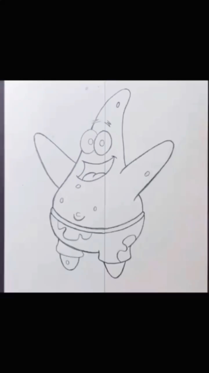 这个派大星画的抽象吧?