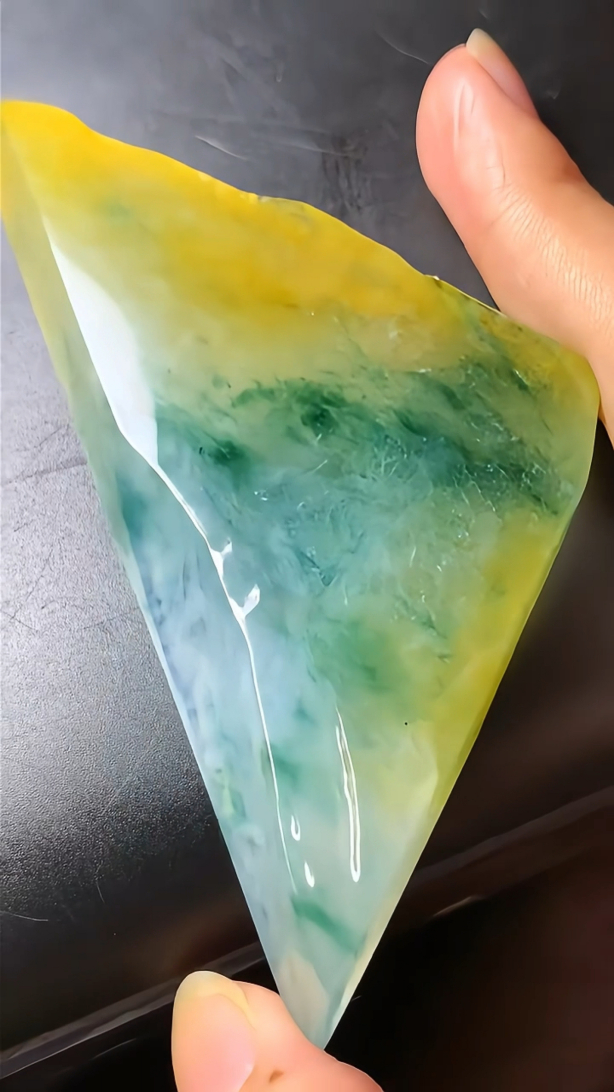 冰黄翡飘花牌子,中万