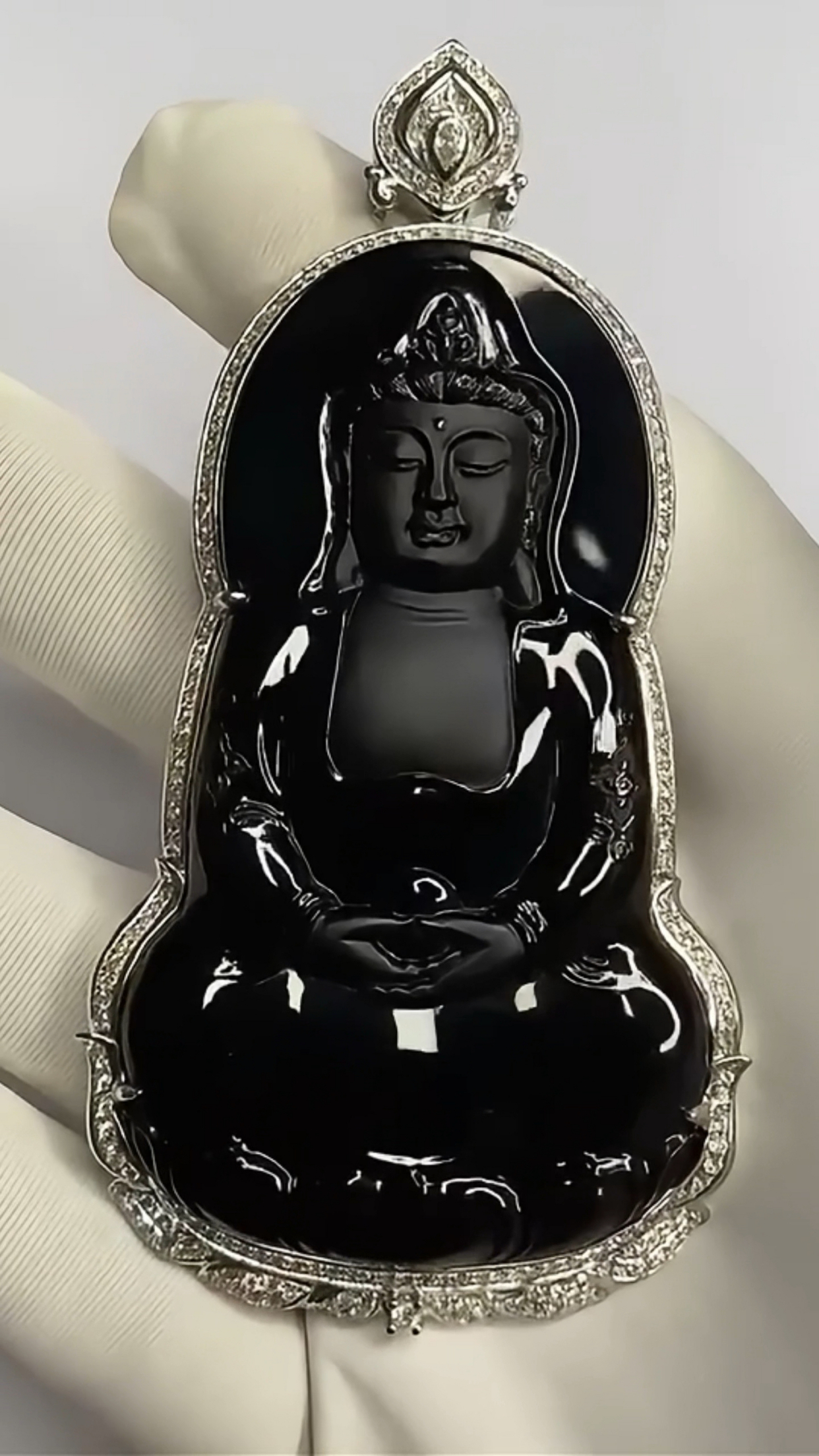 墨翠观音吊坠,这品质没话说