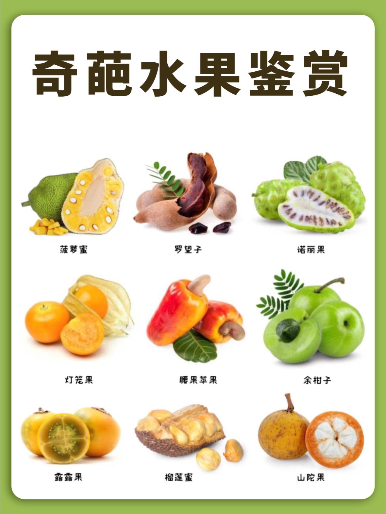 9种常见奇葩水果品种图鉴你吃过几种了