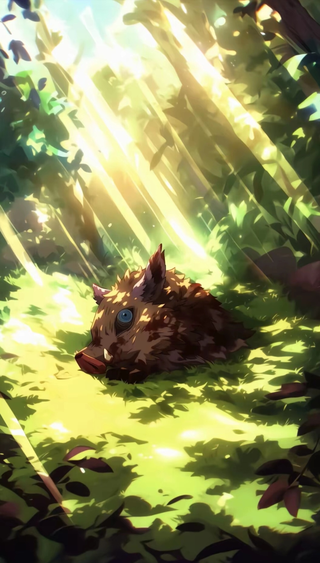 伊之助没有变成猪,那是头套是养他的猪妈妈的头,他的妈妈嘴平琴叶是被