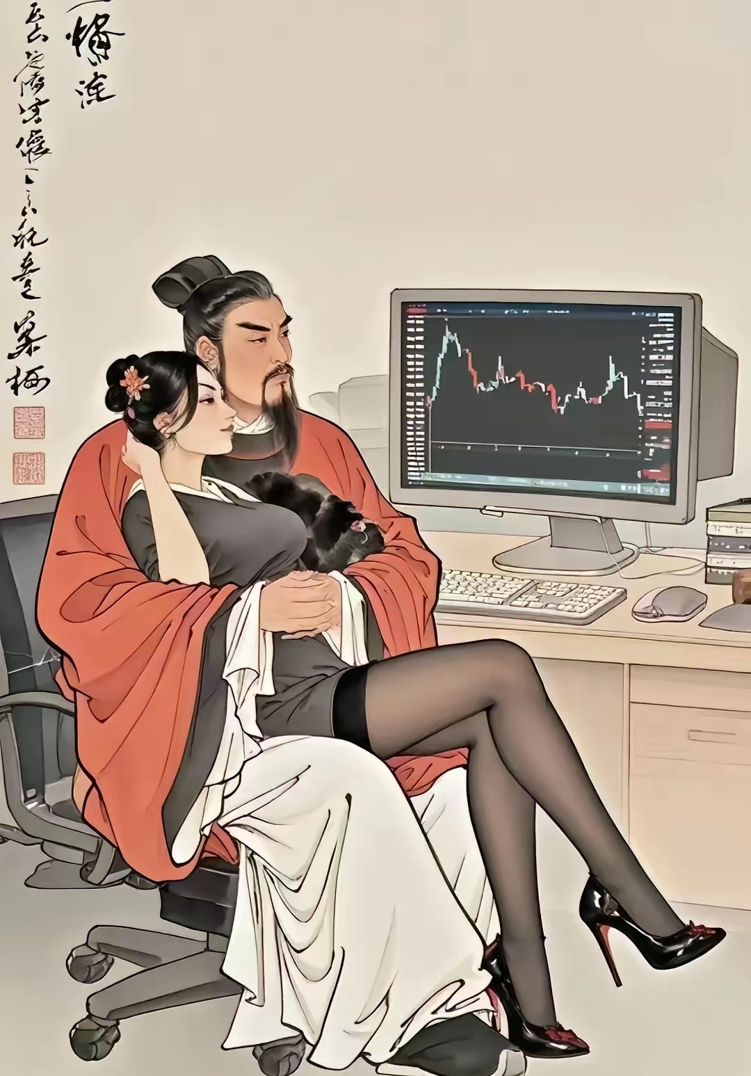 那人刚从美国纽约回来.他是被邀请去纽约做道士,长期在美国