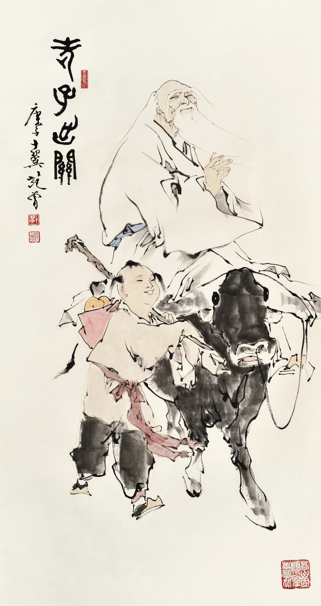 骑青牛出函谷《老子出关图》