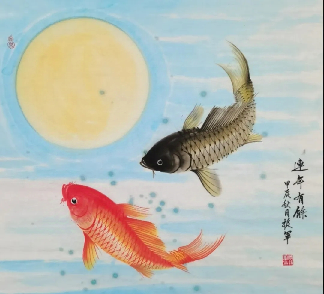 其画风清丽而隽永,浑厚之中不失清逸