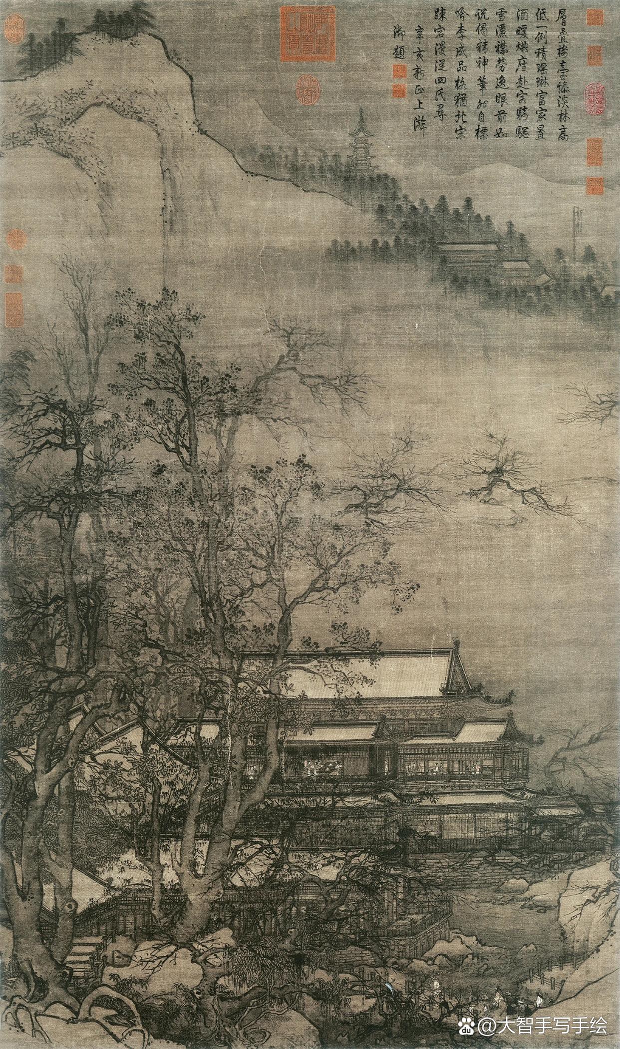能于"高堂素壁,放手作长松巨木,回溪断崖,峰峦秀