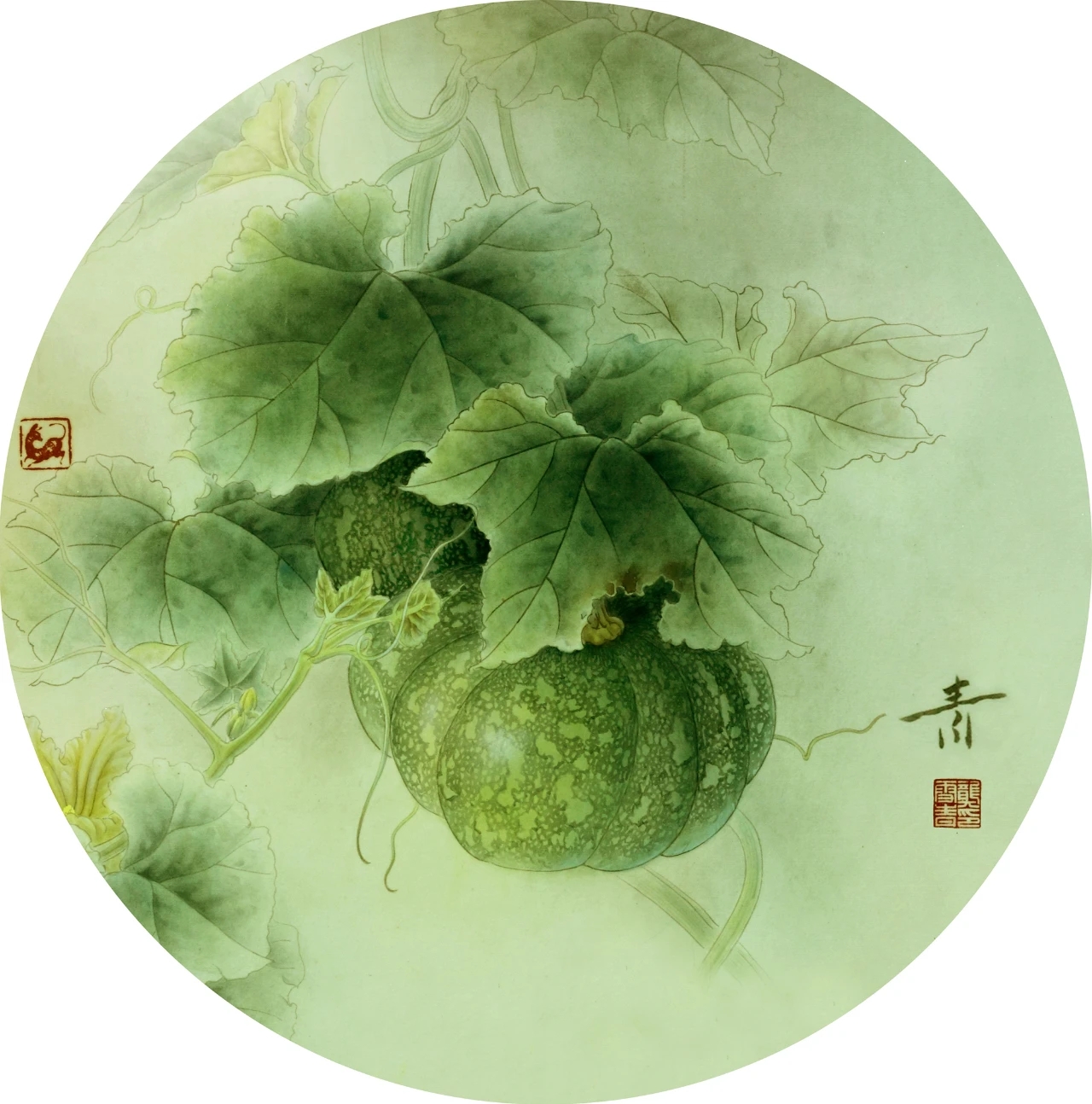 典雅俊秀,色彩丰富协调,构图严谨,当代工笔画名家系列之