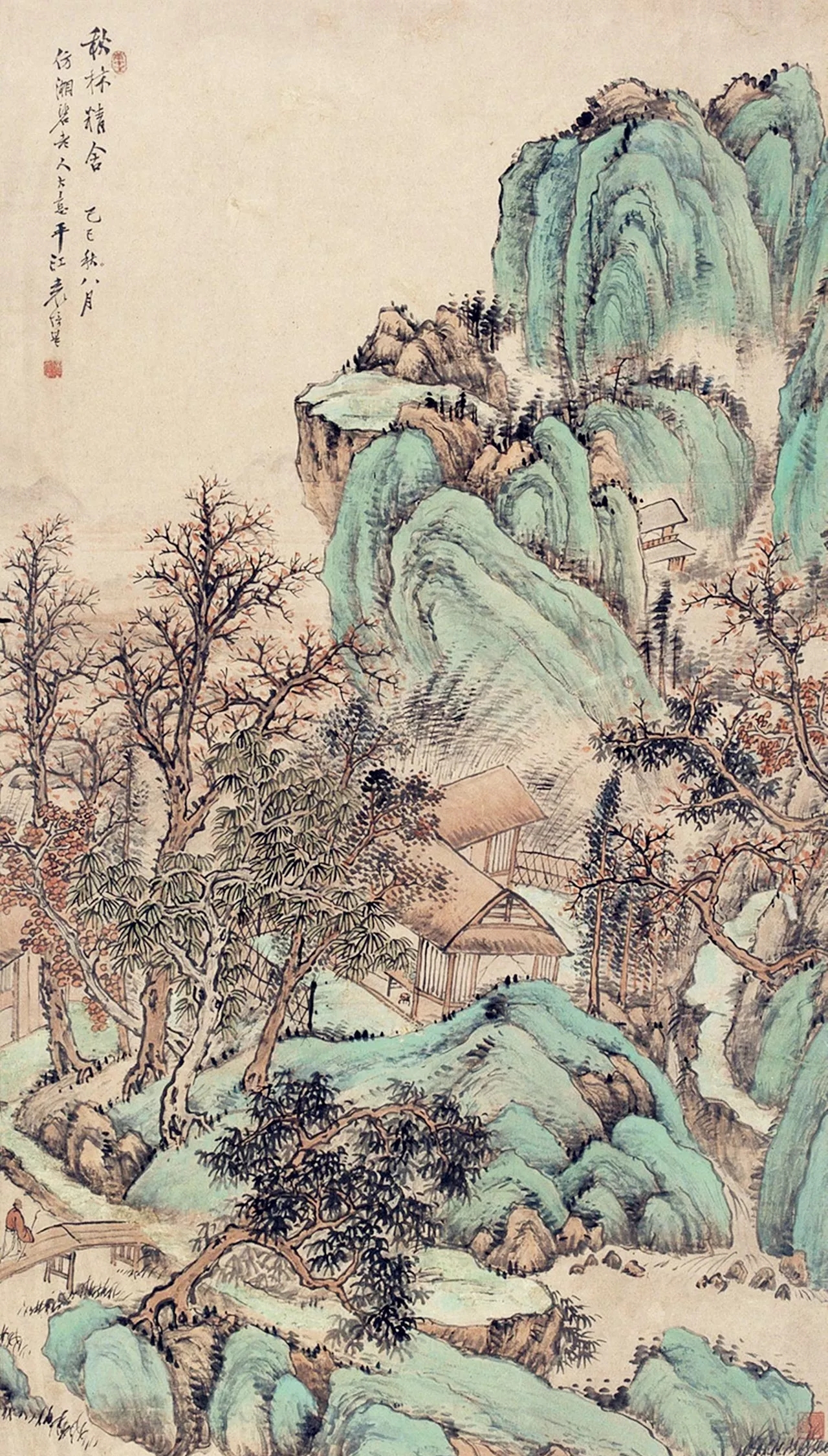 雪庵居士,雪庵叟,江苏吴县人,居木渎下沙塘,是民国时期吴中的山水画家