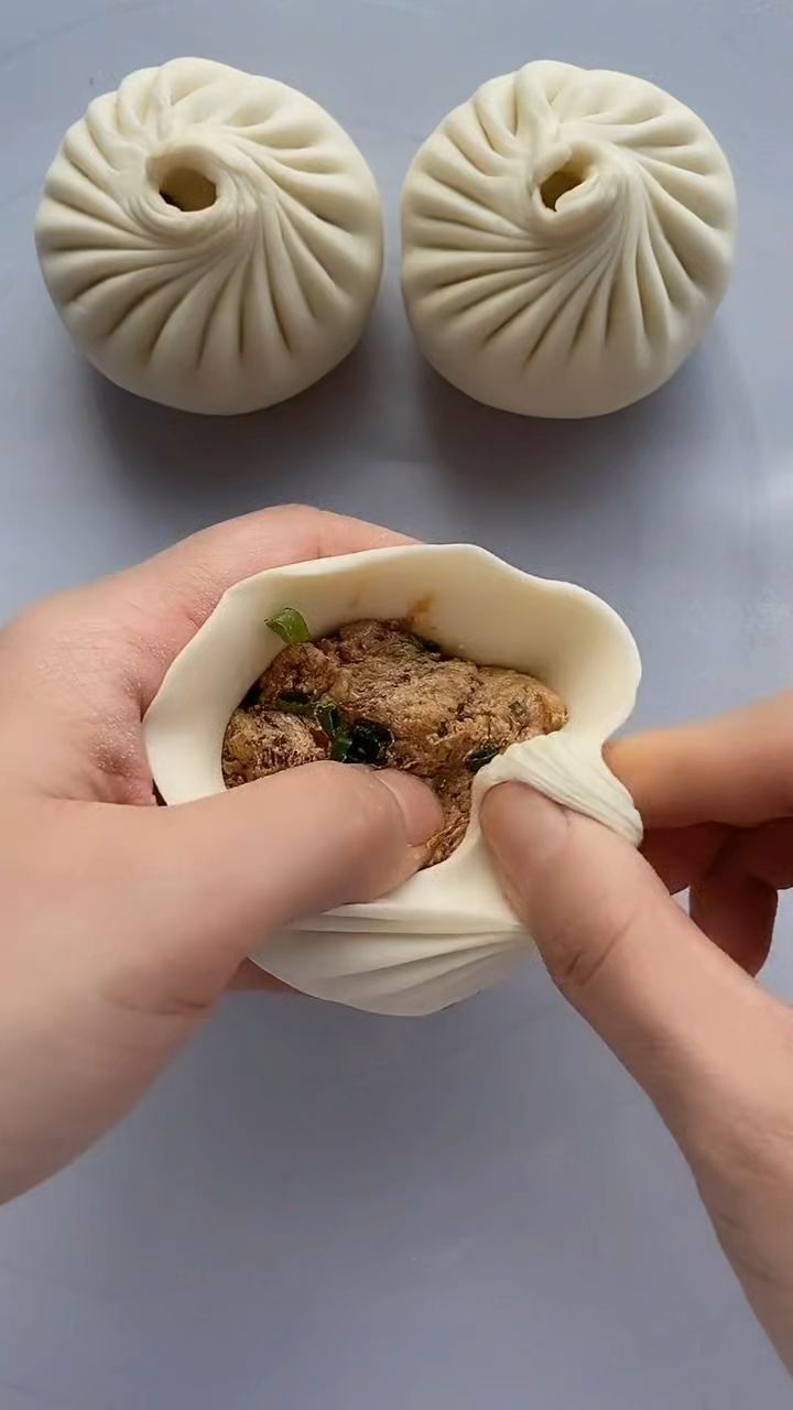 小笼包这样做法太漂亮了