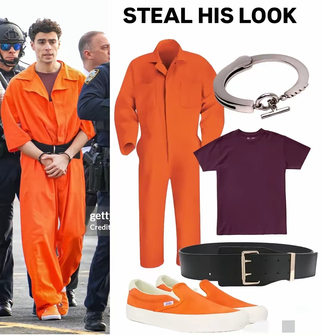 最新时尚单品监狱服爱马仕橙色囚服穿岀来了高定的味道