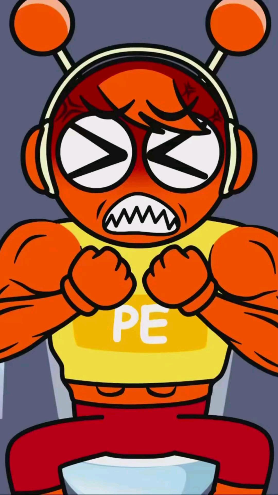 橙色朋友的愤怒