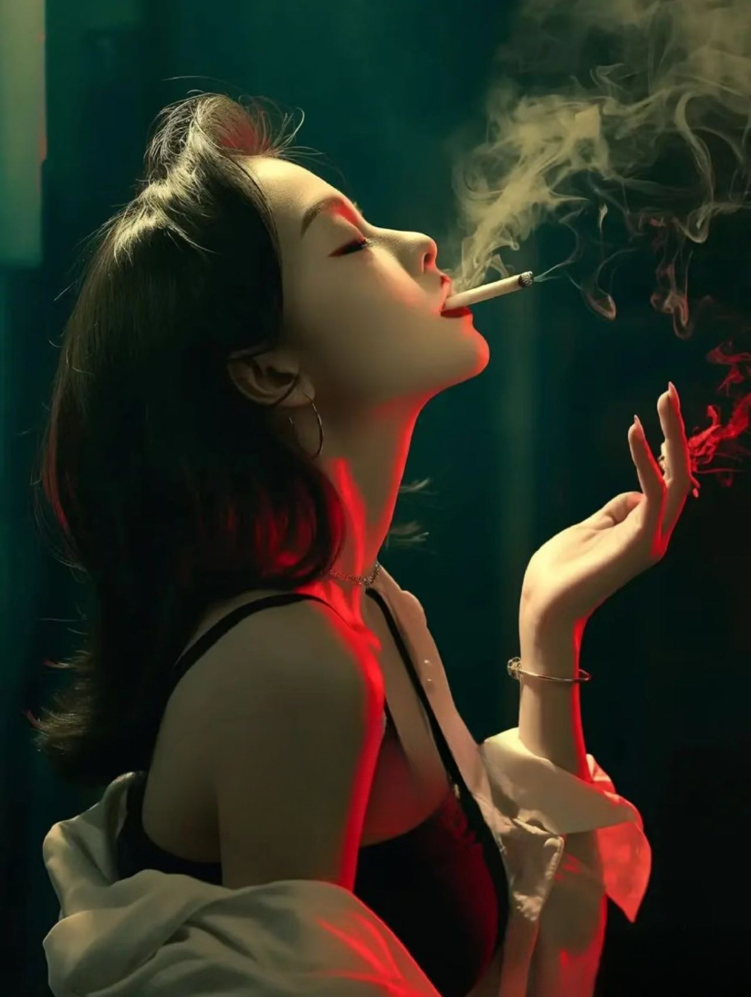 如在某些作品中,女主抽烟喝酒来者不拒,呈现出一种颓废的形象,这背后