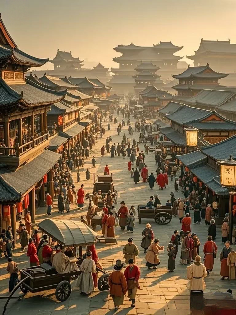 《清明上河图》所展现的大宋汴梁城,是一幅充满生活气息,热闹非凡的