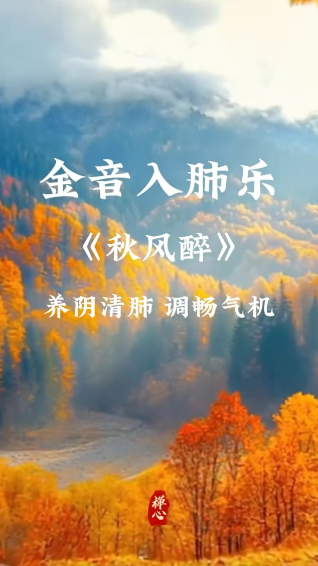 金音入肺乐《秋风醉》养阴清肺 调畅气机