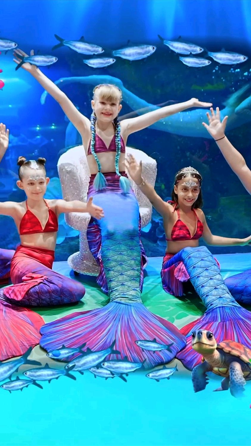 化妆改造成美人鱼的梦幻之旅!