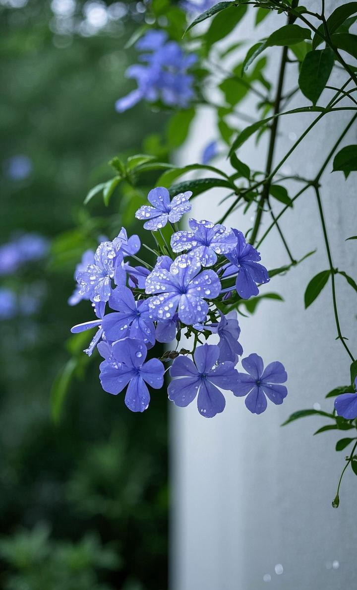 壁纸:蓝雪花