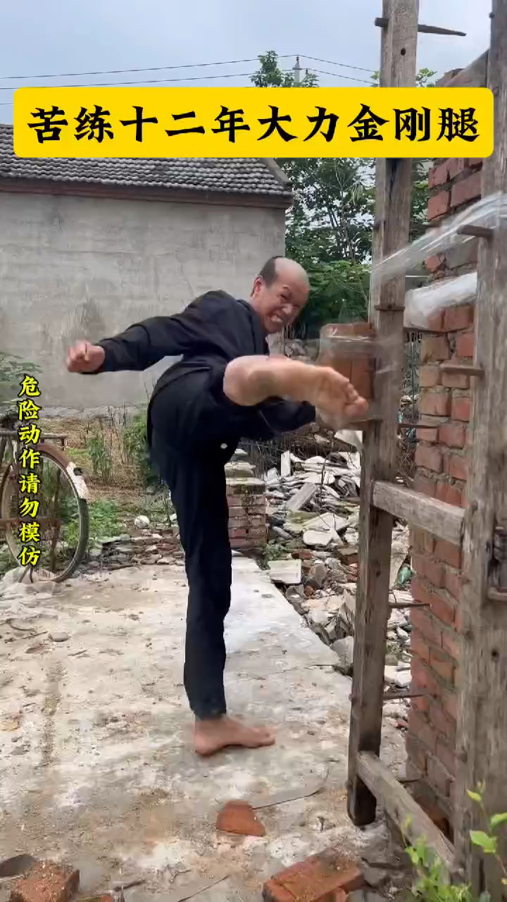 苦练十二年大力金刚腿