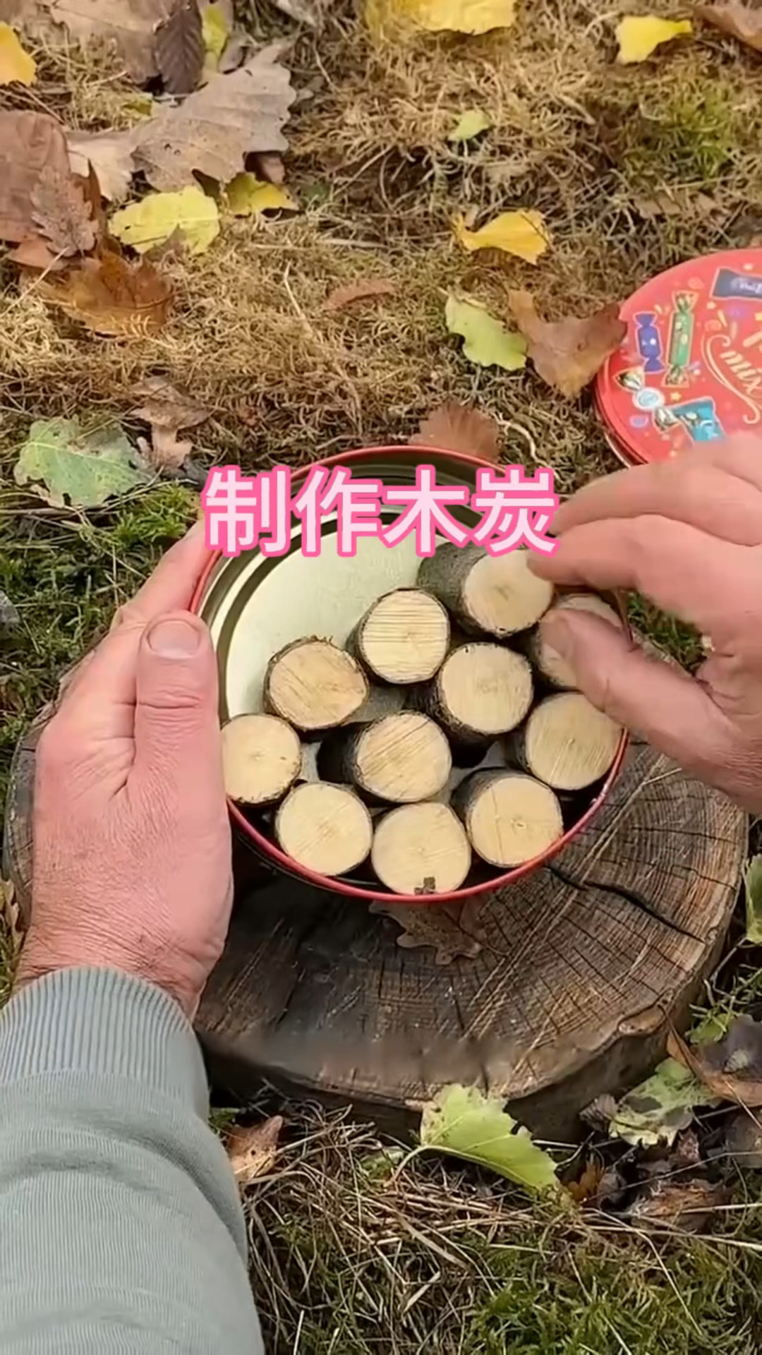 最简单的烧制木炭方法图片