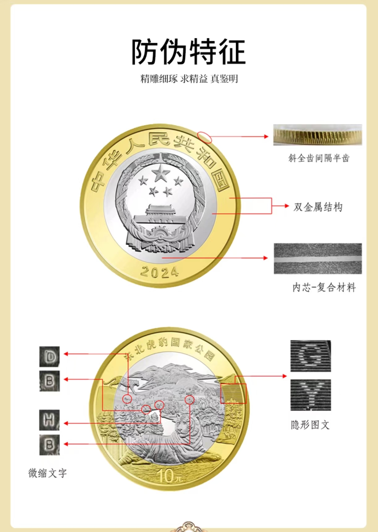 东北虎豹国家公园双色铜合金纪念币,是中国人民银行发行,面额为10元