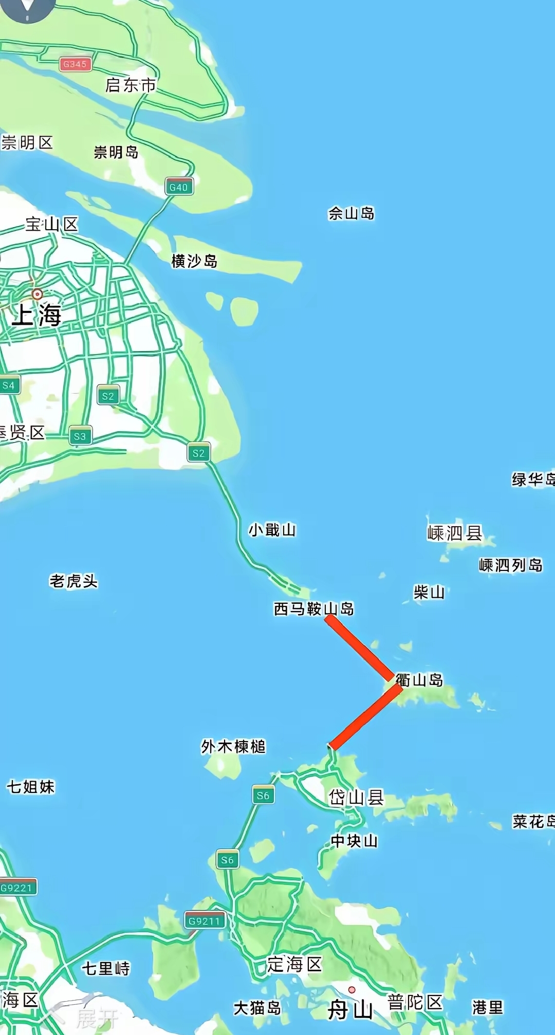 上海市横沙岛地图图片