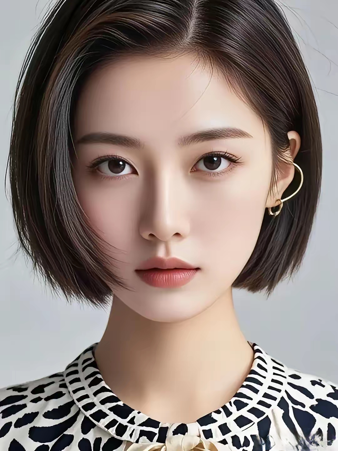 短发似跳跃的音符 奏响迷人的旋律