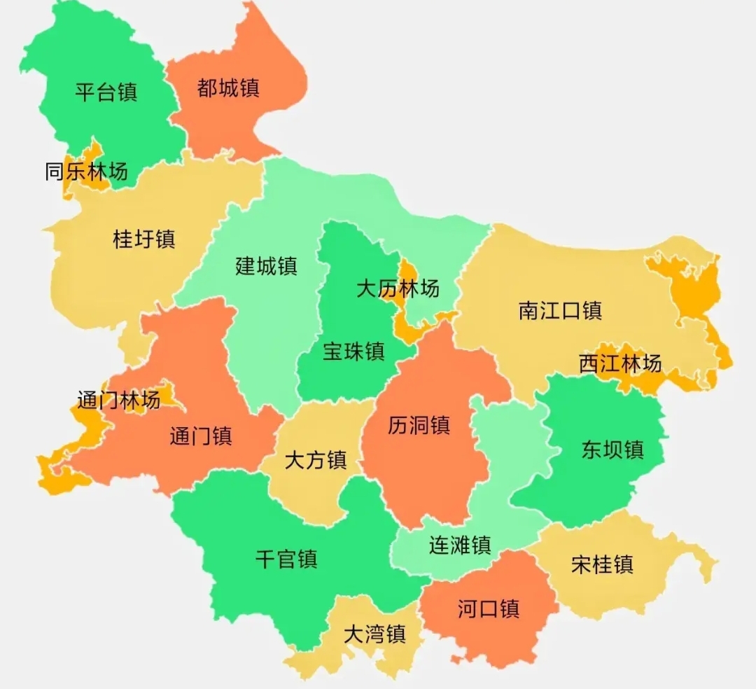 对于南部的乡镇而言,前往县城的距离着实遥远,其中最远的大湾镇距离都