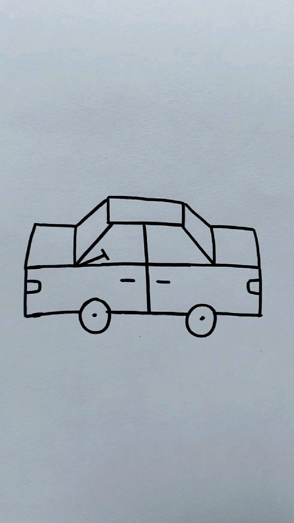 用 王 字简笔画小汽车