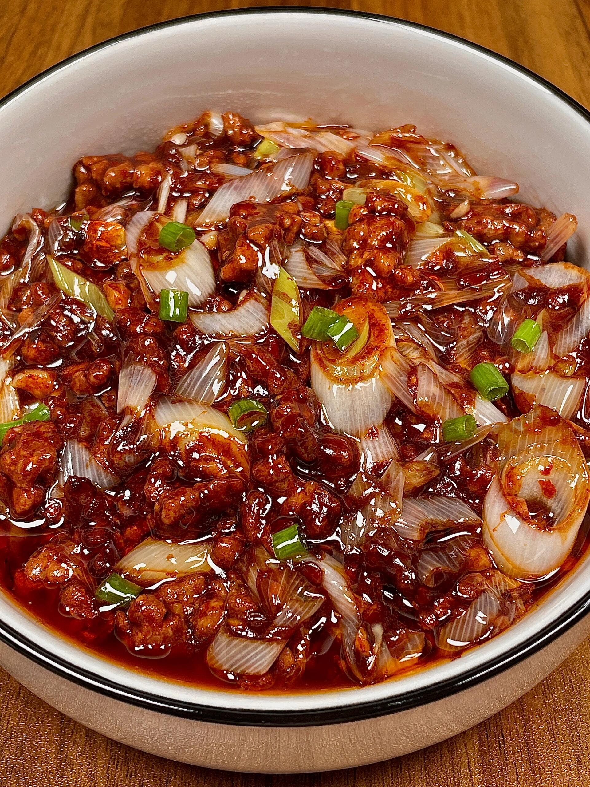 肉末大葱,下饭神器