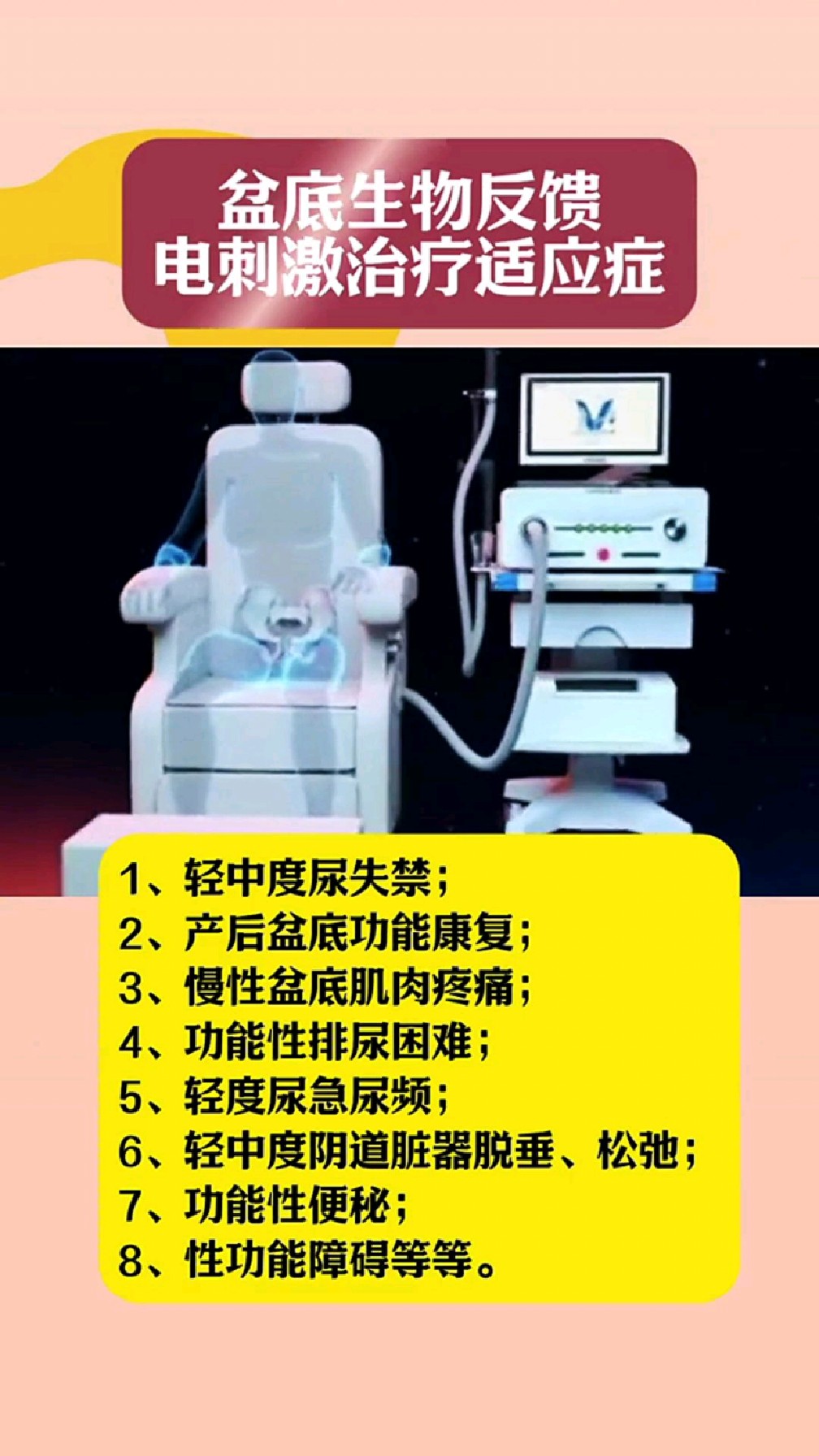 盆底生物反馈电刺激治疗适应症