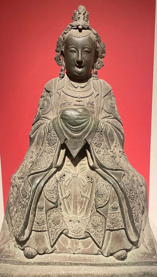 碧霞元君造像图片碧霞元君神像图片泰山碧霞元君图片碧霞元君铜像老