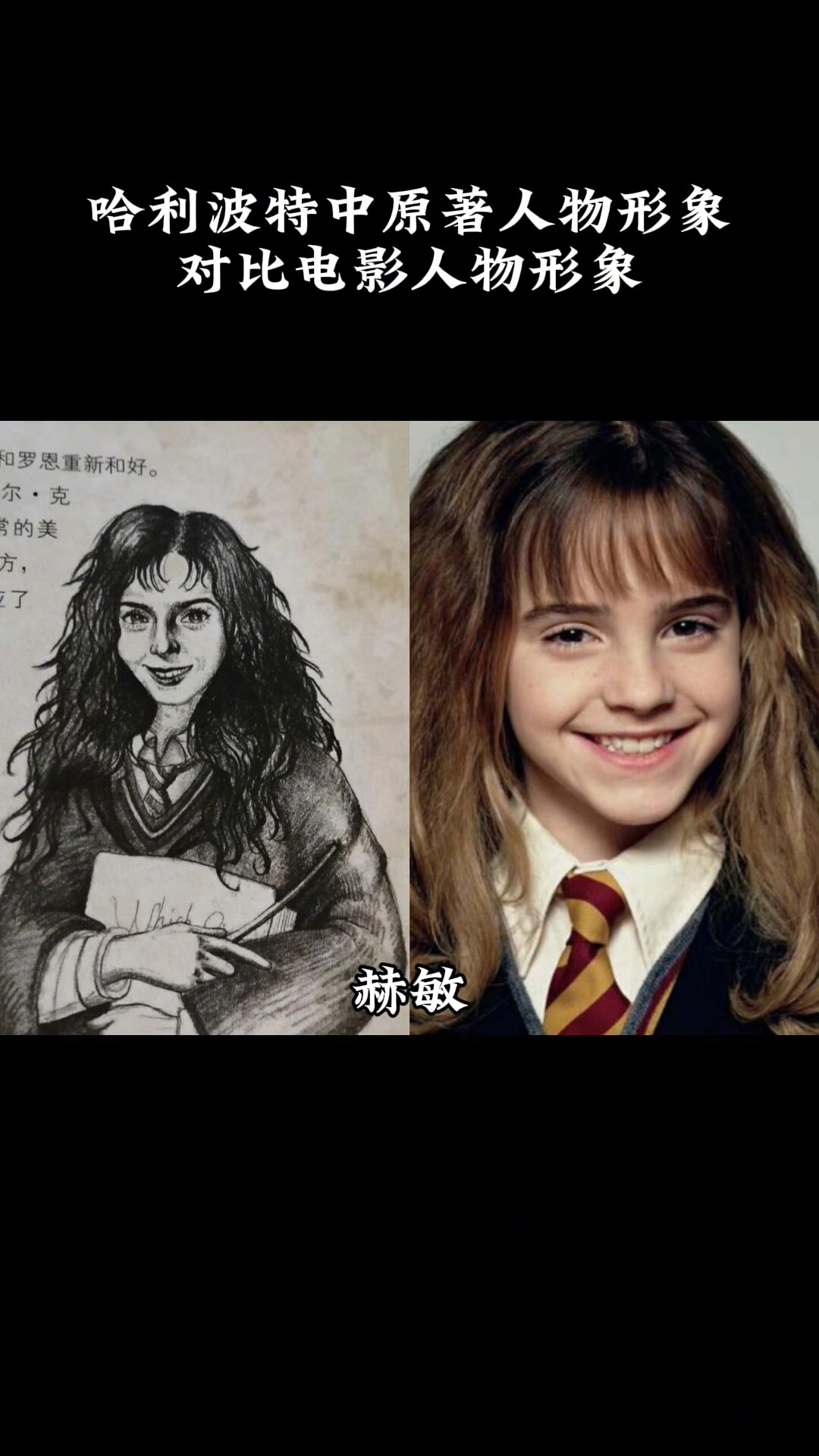 哈利波特中原著人物形象对比电影人物形象