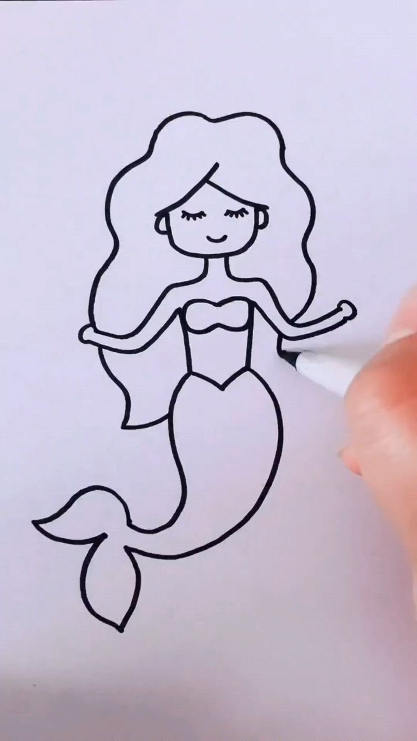 美人鱼这样画,喜欢的收藏