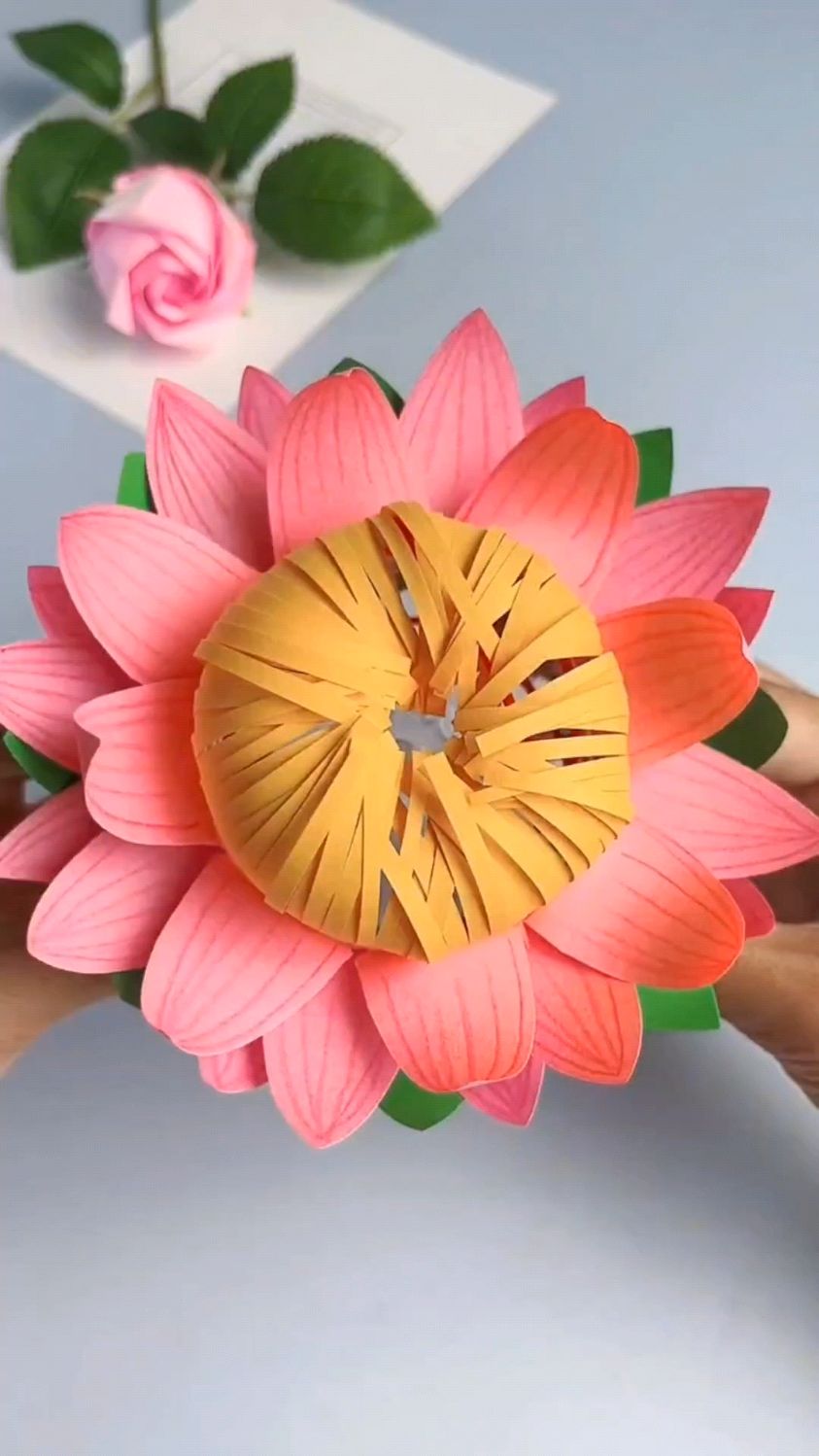 纯手工做莲花,锻炼动手能力