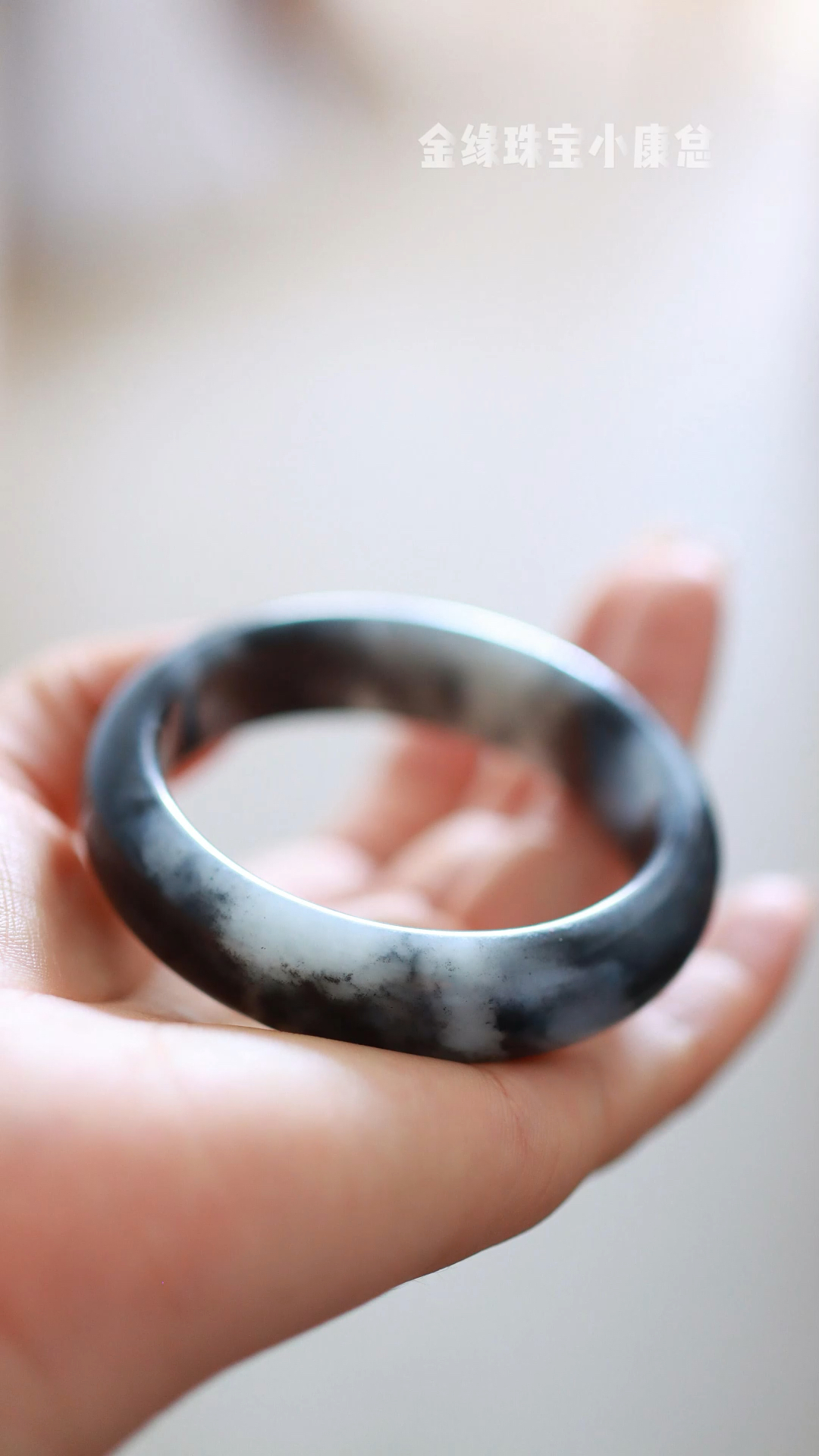 青花手镯好青花自成意境新疆和田玉青花手镯