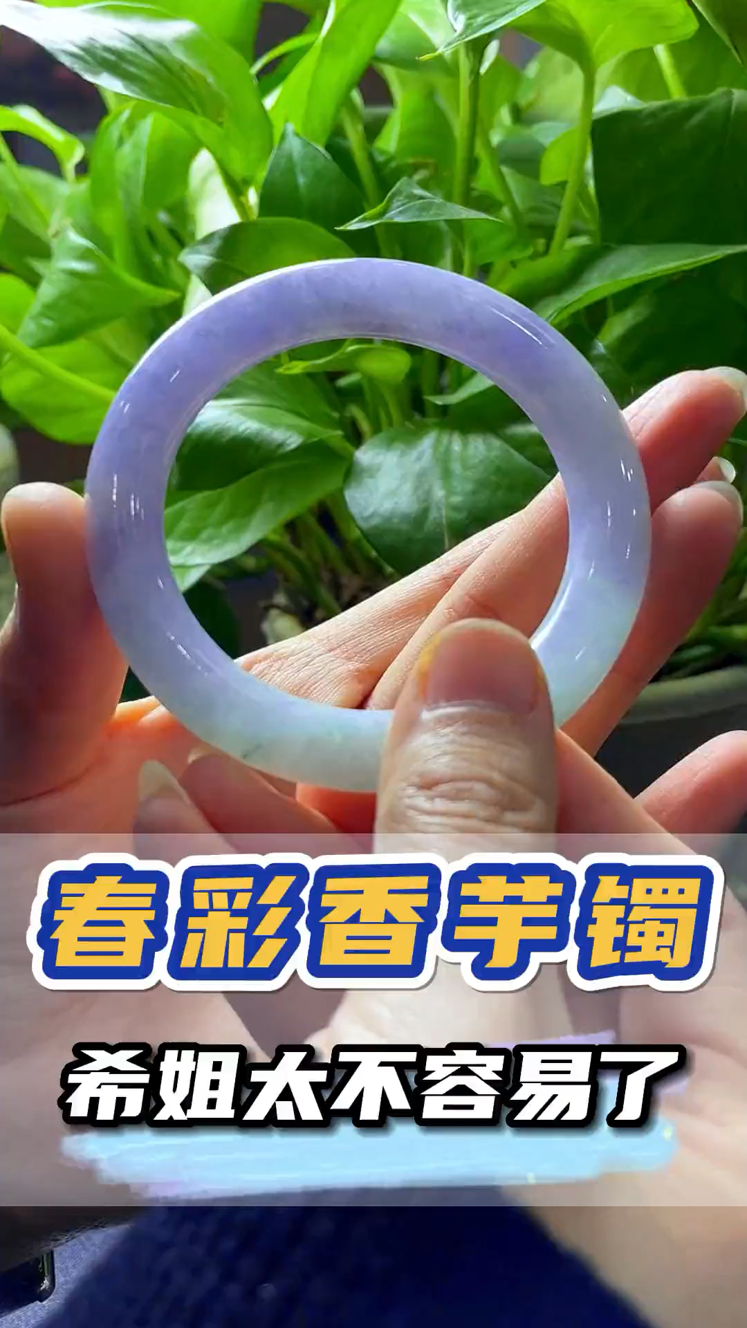 暖洋洋的香芋色手镯,这样的春彩属实有点别致了