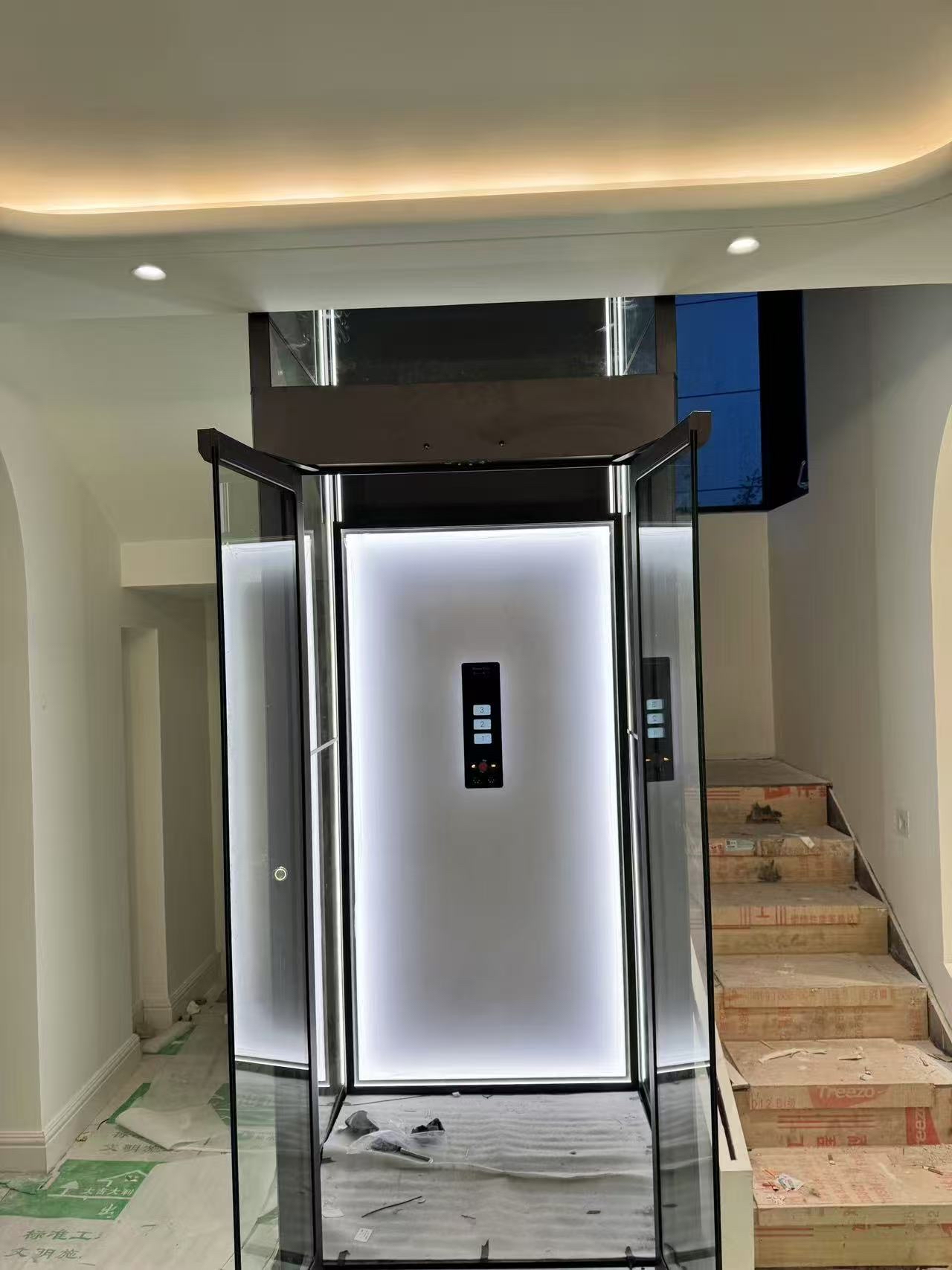 佛山顺德3层别墅家用小型观光电梯