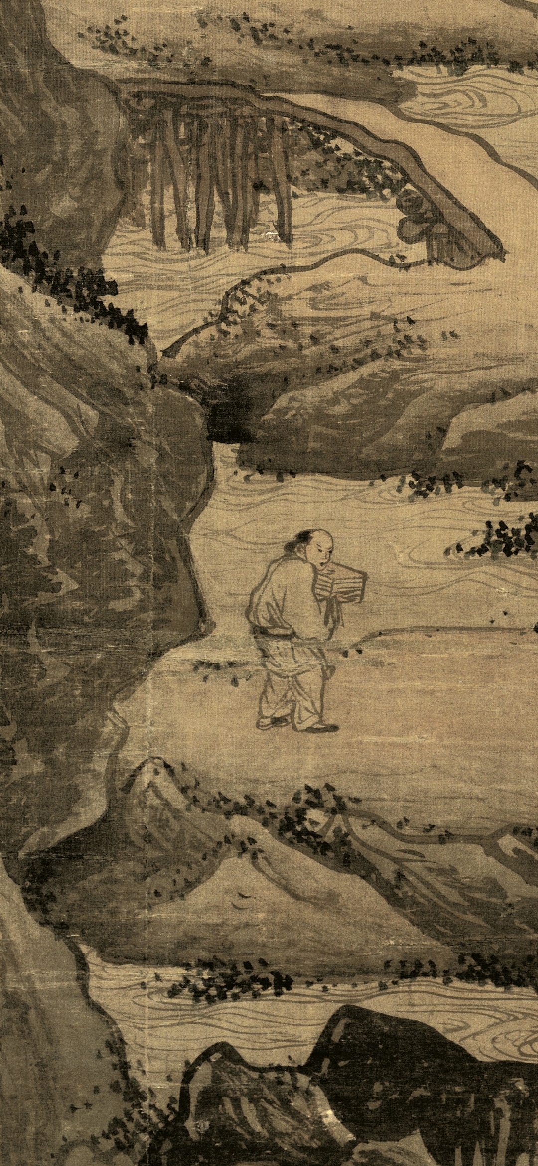 3厘米 绘山峰壁立,云霭迷蒙