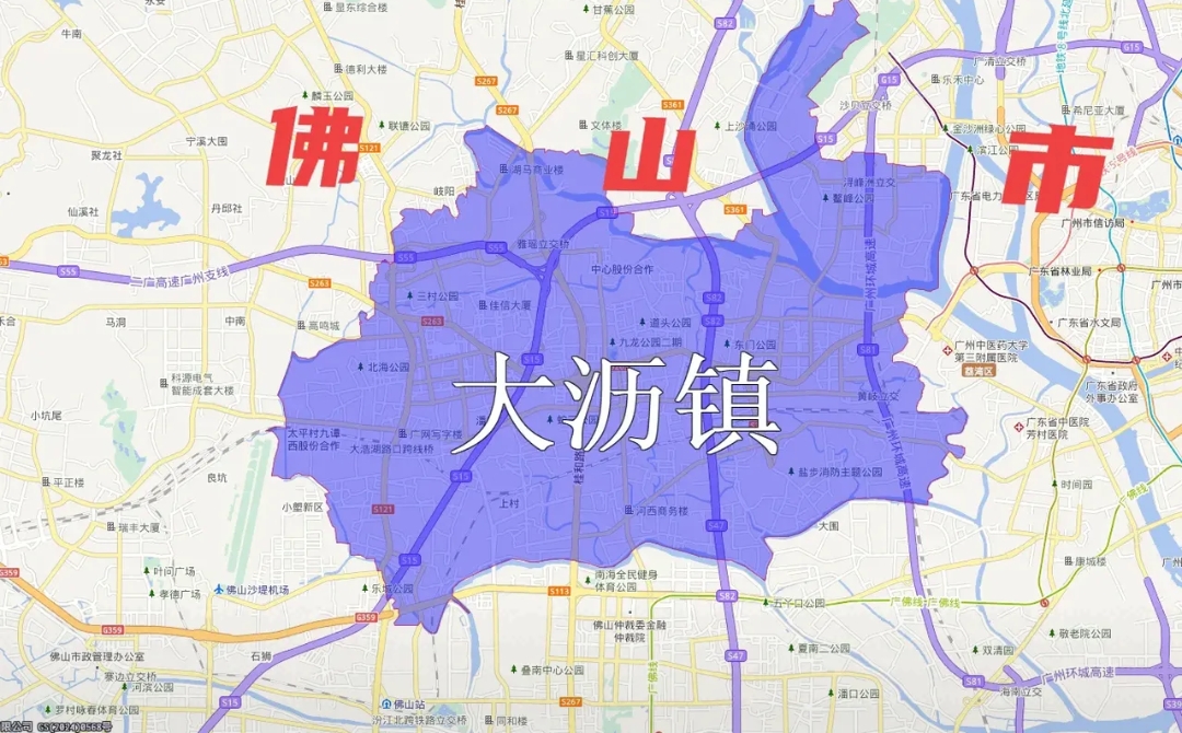 大沥镇总面积91.44平方公里,地形以平原为主