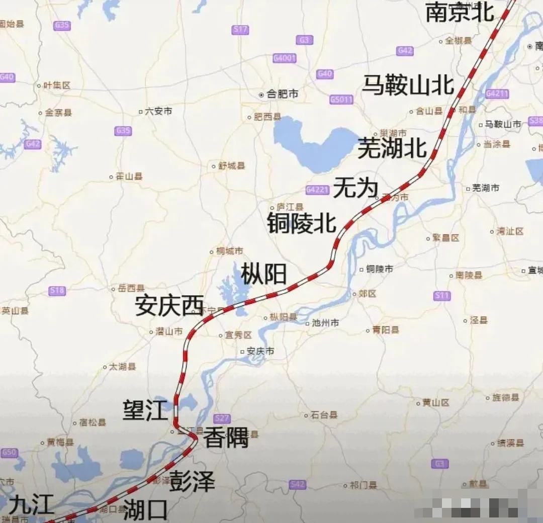 安徽北沿江铁路规划图图片