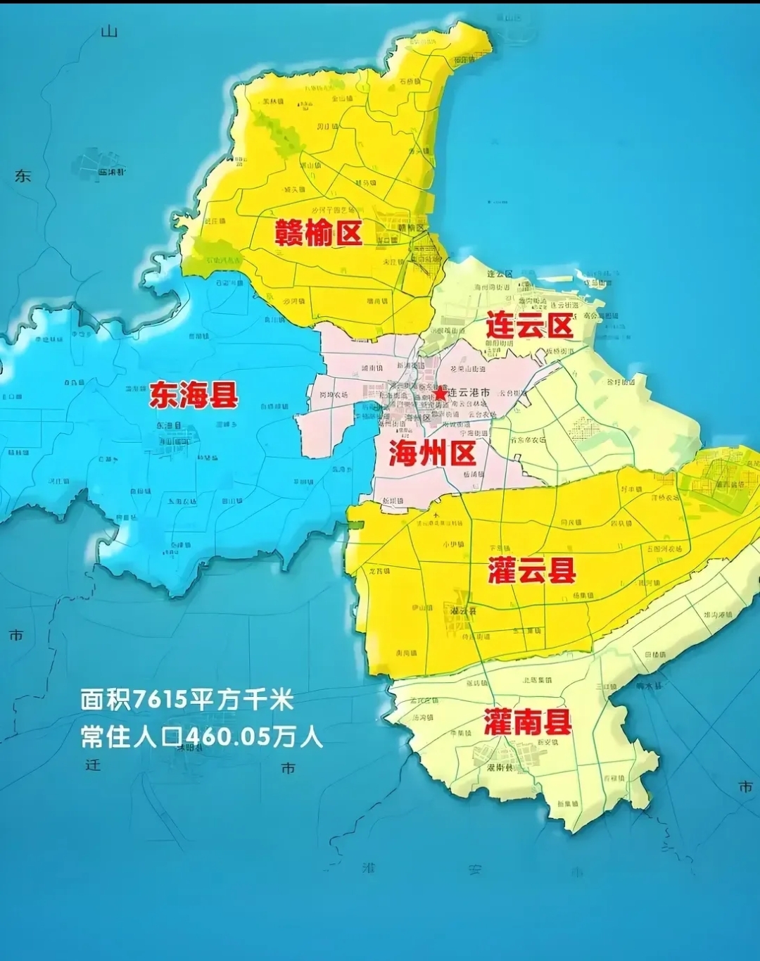主城区发展受限而赣榆的平坦地势丰富土地资源还有毗邻山东的绝佳