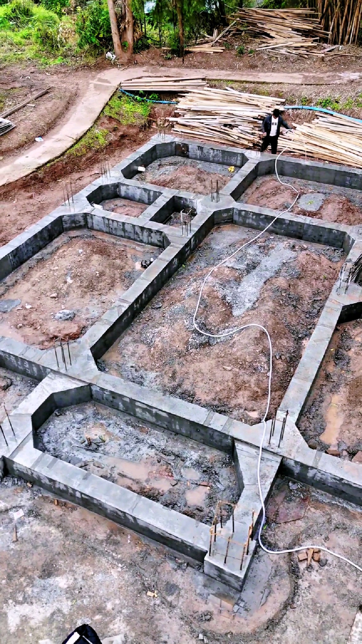 农村自建别墅基础整体效果