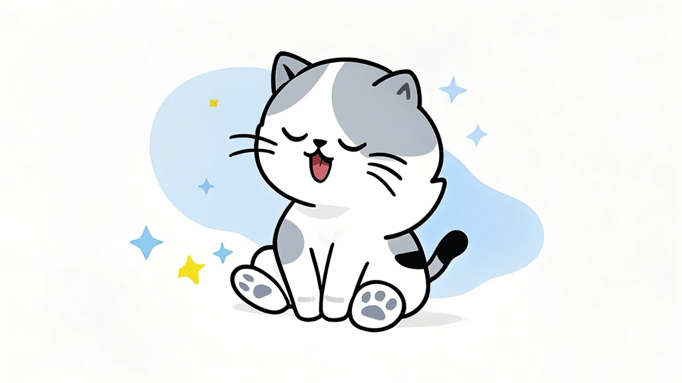 分享卡通简笔画风格ppt背景图