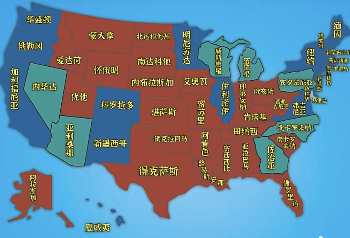 谷歌美国地图中文版